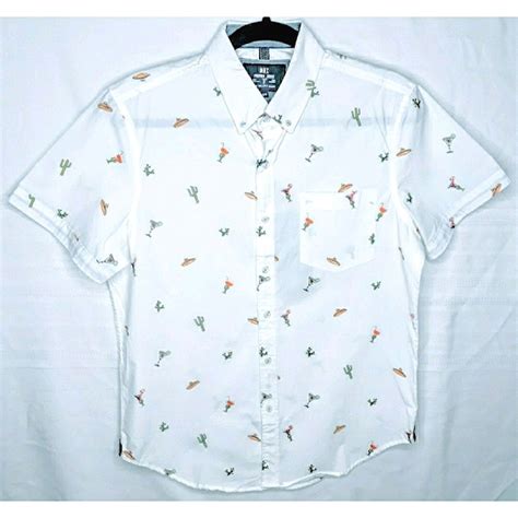 Description: <strong>MBX Premium Goods</strong> Button Down Palm Tree, Pineapple, and Banana Print 100% cotton Measurements shown in photos Front button pocket Excellent preowned condition, no flaws found Smoke/pet free home Offers. . Mbx premium goods